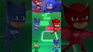 PJ Masks  CatBoy 🆚 Owlette X Dance Song Tiles Hop EDM Rush shorts [upl. by Ameehs]