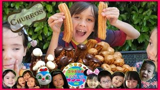 【世界のスイーツ】スペインのチュロス どうやって作ってるの？！Como hacer Churros en Churreria [upl. by Anallese362]