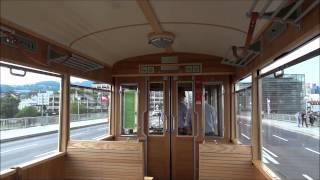 Fahrt mit der alten Pöstlingbergbahn vom Hauptplatz Linz zum Mühlkreisbahnhof [upl. by Jahncke395]