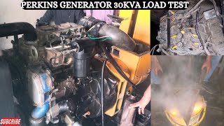 Perkins Generator Diesel 30kva Water load Test 3Face Per Face 35A Siddiq Engineering [upl. by Christianson524]