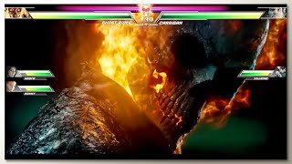 Ghost Rider vs Carrigan with Healthbars [upl. by Gnaw]