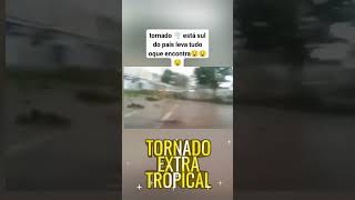 Tornado no sul do Brasil faz estragos temporal videocast [upl. by Eentihw292]