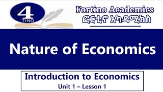 Introduction to Economics  Nature of Economics  Unit 1 Part 1  Economics 101  Basic Economics [upl. by Jc]