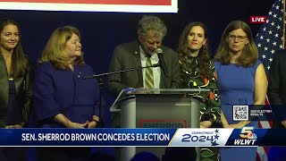 Sherrod Brown concedes Senate race to Bernie Moreno [upl. by Stichter]