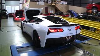 White C7 Corvette Header Install [upl. by Semajwerdna937]