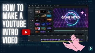 How to create a Youtube Intro Video in Filmora [upl. by Sarazen269]