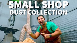 Easy Dust Collection System for any Small Shop Basics and Setup Wall Mounted  Woodworking [upl. by Lisan]