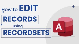 Microsoft Access Tips  How to EDIT Records using VBA Recordsets [upl. by Caylor]