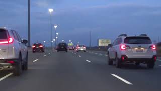 Driving from Pickering Shopping Centre on eastbound Highway 401 [upl. by Clapper157]