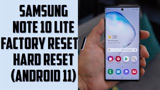 Samsung note 10 lite hard reset  Samsung note 10 lite factory reset android 10 and 11  2023 [upl. by Aronoh]