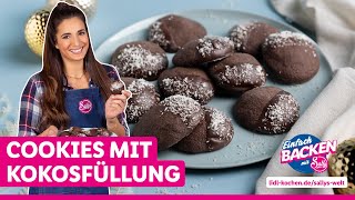 An die Plätzchen fertig yummy  Cookies mit Kokosfüllung  Rezepte für Lidl von Sallys Welt [upl. by Eaned42]