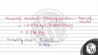 \\80575 \\times 102 kg\\ of Glaubers salt is dissolved in water to obtain 1 \\dm 3\\ [upl. by Lempres]