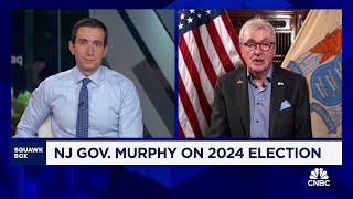 New Jersey Gov Phil Murphy on 2024 election It feels 5050 to me [upl. by Traggat]