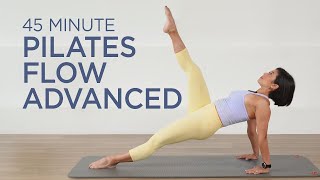 45 min Pilates Flow Advanced  Core Strength Exercises [upl. by Yrdnal]