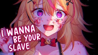 Nightcore  I Wanna Be Your Slave \\ Lyrics [upl. by Anaher512]