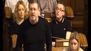 Sinn Féin Councillor lambasts PUP Councillor [upl. by Mastat]