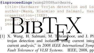 How to Generate References with LaTeX BibTeX [upl. by Ahsaten]