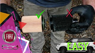 How To Change The Oil and Oil Filter On A Fiat 500L 13 multijet diesel Easy Peasy Engine Service [upl. by Sib71]