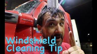 Windshield Cleaning Tip with Trucker Jim [upl. by Sirtimed]