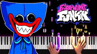 Playtime Song  Friday Night Funkin VS Huggy Wuggy  Piano Tutorial [upl. by Nagoh]