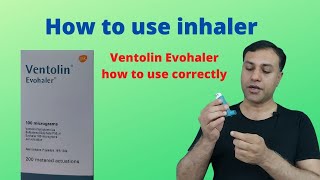 How to use Ventolin inhaler without spacer  Ventolin Evohaler [upl. by Quintie46]