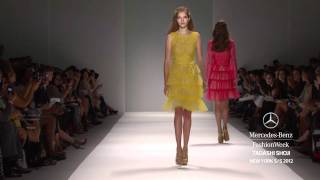 TADASHI SHOJI  MERCEDESBENZ FASHION WEEK SPRING 2012 COLLECTIONS [upl. by Rettuc149]