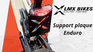 Support de plaque Enduro pour le LMX 56 version homologué [upl. by Yeruoc]