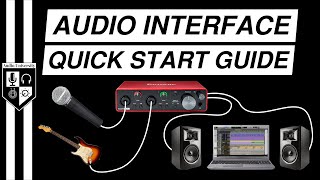 BASIC AUDIO INTERFACE SETUP with Focusrite Scarlett 2i2 3rd Gen [upl. by Kannan648]