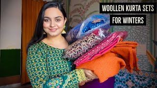 Woollen Kurta Sets Haul amp Review [upl. by Quint]