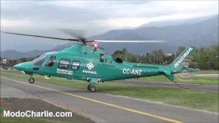 Despedida Agusta A109 Grand CCANZ Aerocardal Open Day Planeadores 2015 [upl. by Marigolda]