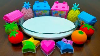 Mixing Random Things Into Glossy Slime  Most Satisfying Slime Video  Alex slime [upl. by Felten400]