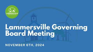 Lammersville Governing Board Meeting November 6th 2024 [upl. by Bud]