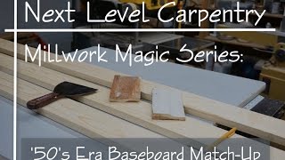 Making 50s Style Pine Baseboard [upl. by Charlena]