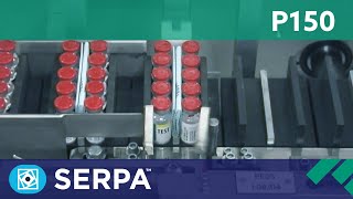 P150 Intermittent cartoner running rows of vials  Serpa Packaging Solutions [upl. by Nehtan]