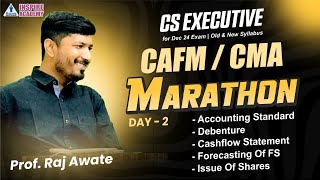 Grand CAFM Marathon I CMA Marathon I Day 2 I CS Executive I By Raj Awate [upl. by Mastic]