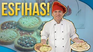 ESFIHA ÁRABE ABERTA E FECHADA  Receita Completa [upl. by Haym943]