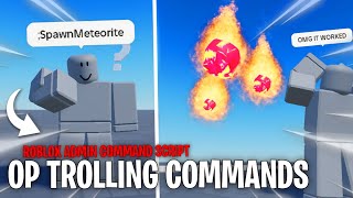 Roblox OP Trolling Admin Command Script  Meteorite Explode All amp More  Envixity Scripts [upl. by Romeon]