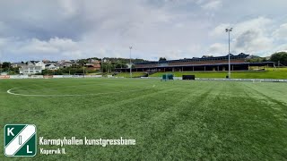 Karmøyhallen kunstgressbane on Karmøy Norway  Co stadium of Kopervik IL [upl. by Fagen]