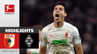 Schlotterbecks Thunderbolt  FC Augsburg  Borussia Mgladbach 21  Highlights  Matchday 6 [upl. by Yrelle417]