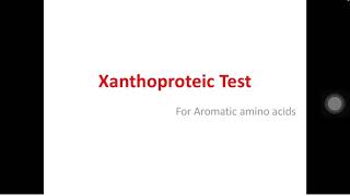 Xanthoproteic Test Biochemistry Practical Test for Proteins 1st year MBBSBDS [upl. by Danie]