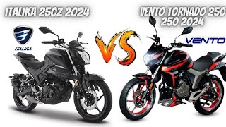 Italika 250z 2024 Vs Vento Tornado 250 2024😱  ¿Cuál Comprarías😬  Vale la Pena💯 [upl. by Oilegor103]