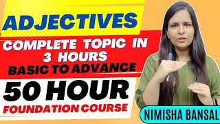 Adjectives  Complete topic in one class  Basic to Advance  Nimisha Bansal [upl. by Jeremiah]