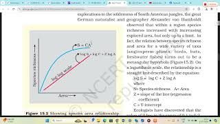 Species area relationship curve [upl. by Leasa17]