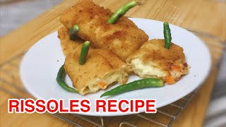 RISSOLES RECIPE  RESEP RISOLES ISI AYAM  RISOLES RAGOUT AYAM [upl. by Priscella]