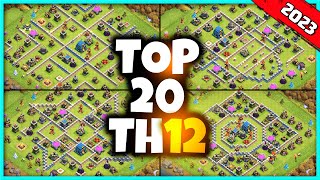 New Exclusive TH12 BASE WARTROPHY Base Link 2023 Top20 Clash of Clans  Town Hall 12 Trophy Base [upl. by Cuyler]