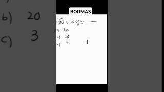 💥BODMASshorts mathstricksshortsfeed [upl. by Ahsinroc201]