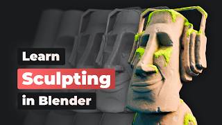 Sculpting in Blender for Beginners Full CourseTutorial b3d [upl. by Berton809]