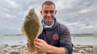 Shore Fishing UK  Flounder and Bass Fishing in an Estuary  The Fish Locker [upl. by Etsirhc]