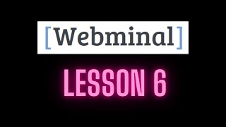 🔴LIVE LESSON 6  WEBMINAL [upl. by Kelula283]