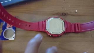 Casio f108whc Battery Change Time Lapse [upl. by Peppard]